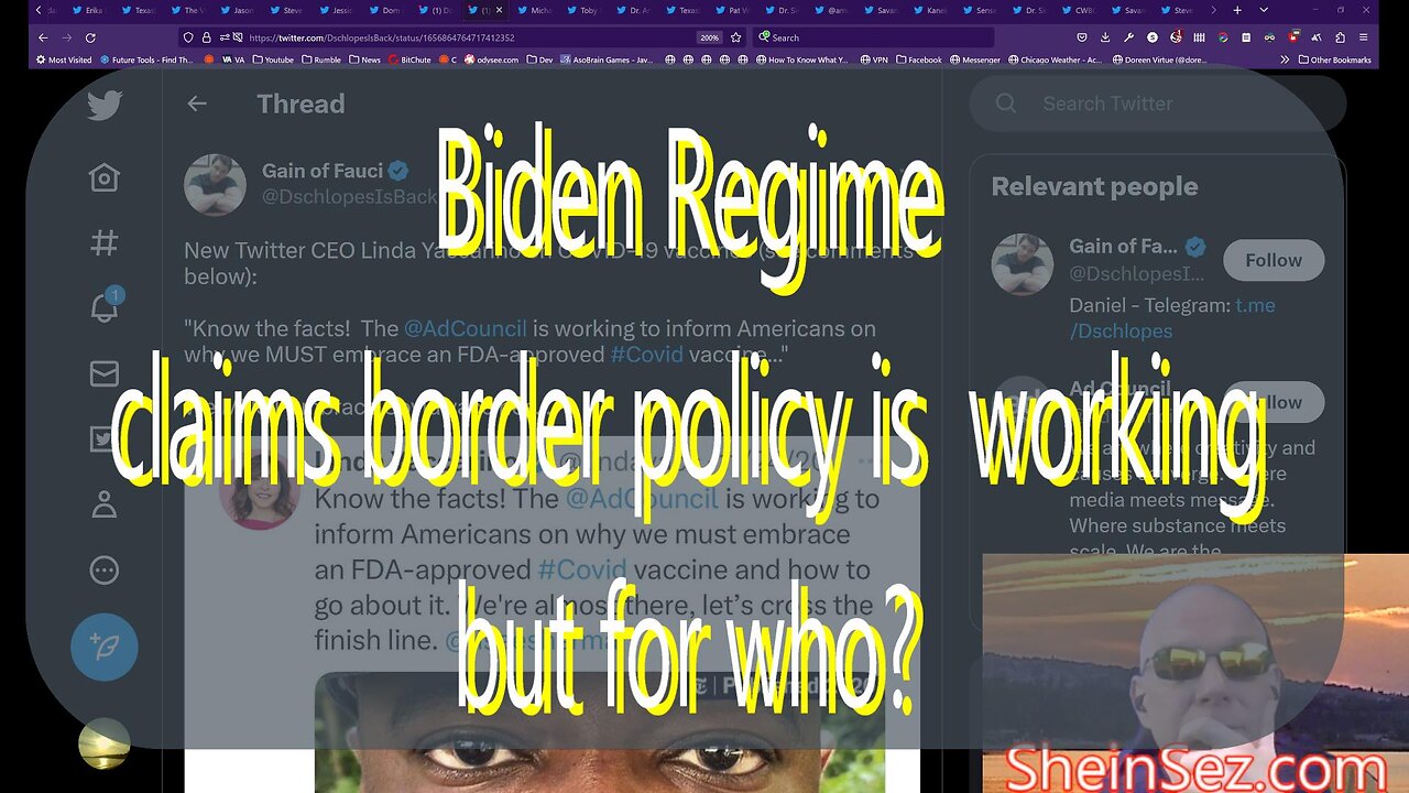 #168 Biden regime claims border policies are working as planned & more