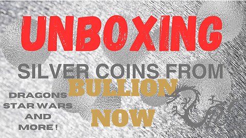 1st Unboxing package from Bullion Now