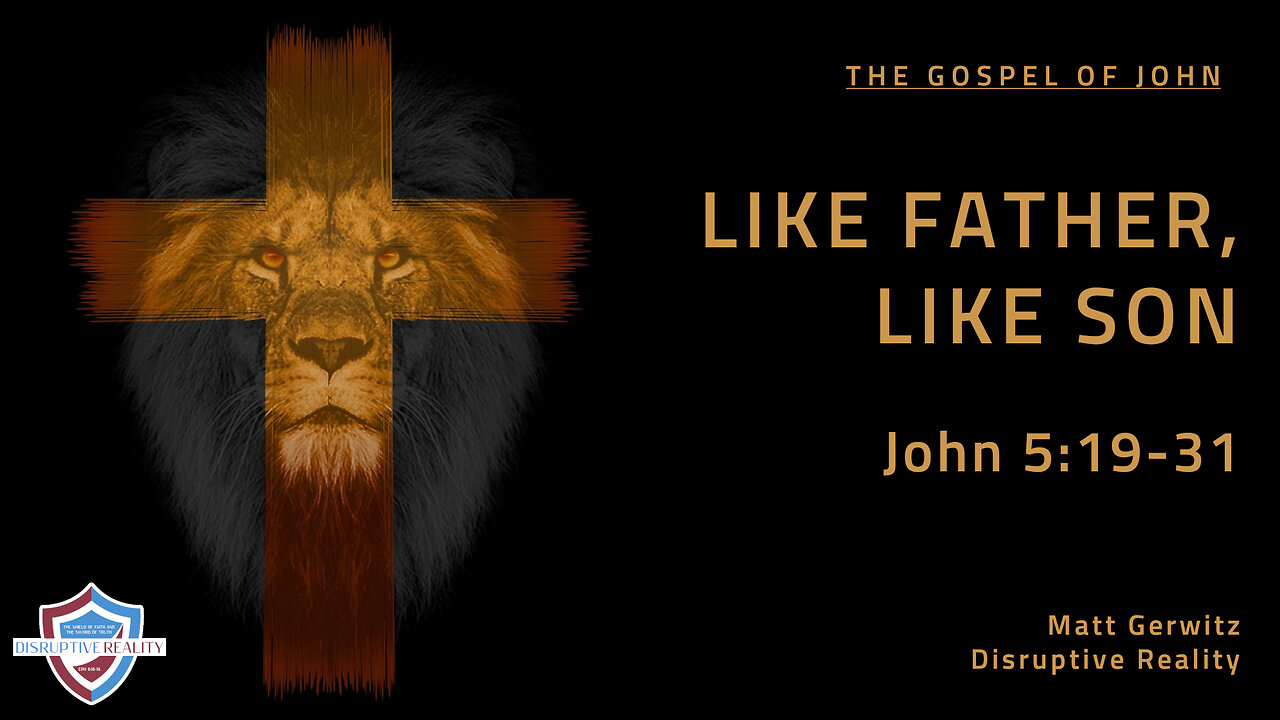 Like Father, Like Son – John 5:19-31