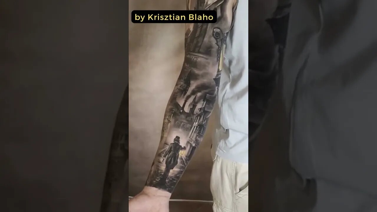 Stunning work by Krisztian Blaho #shorts #tattoos #inked #youtubeshorts