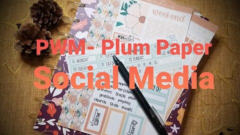 Plan With Me Plum Paper Social Media- Oct. 16-22, 2023