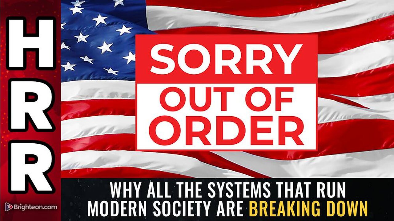 Why all the systems that run modern society are BREAKING DOWN