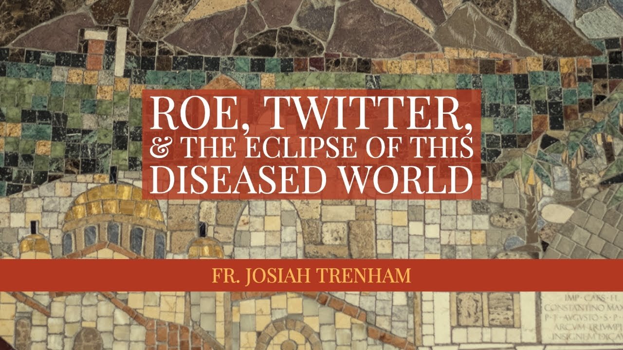 Roe, Twitter, and the Eclipse of this Diseased World, by Father Josiah Trenham