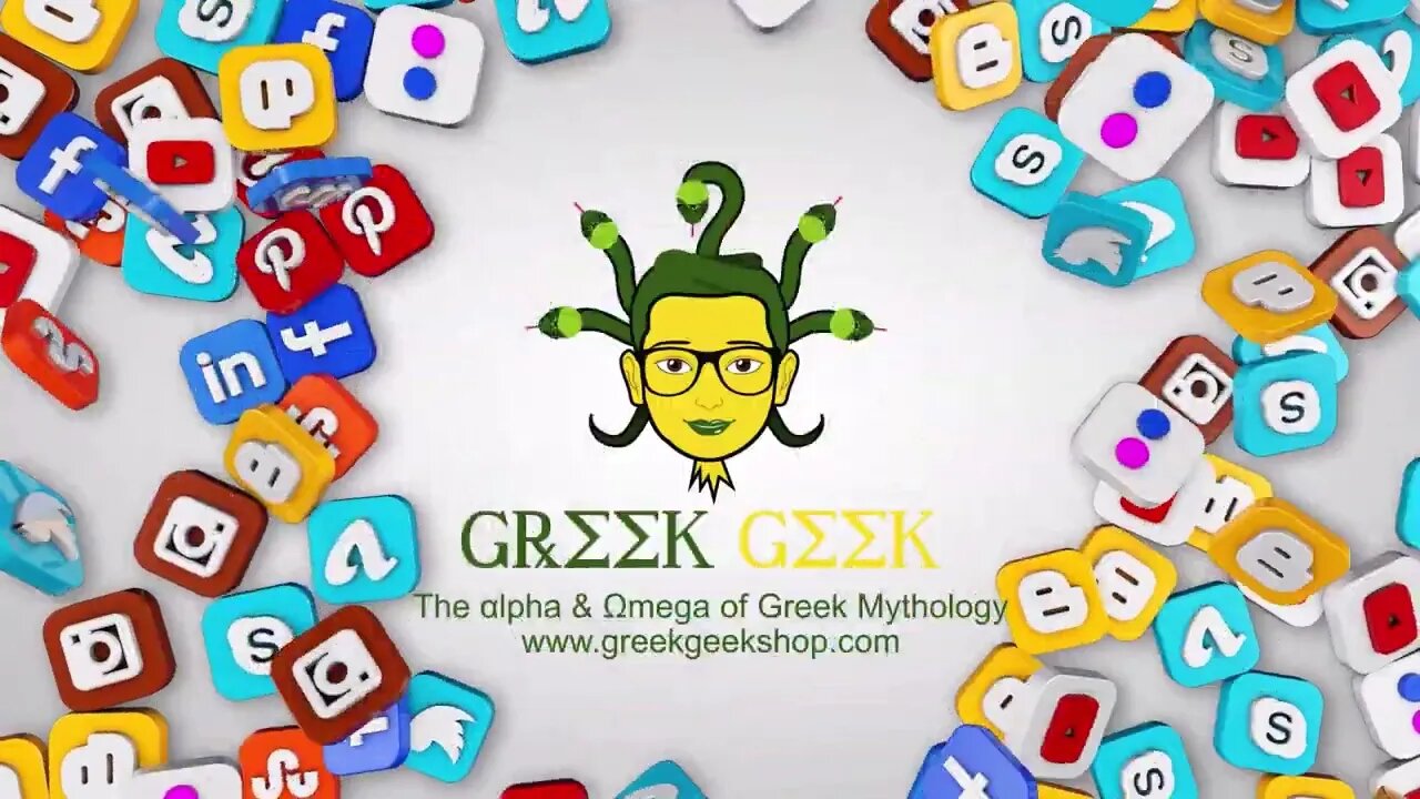 LOOK INTO HER EYES - Medusa Stars in our Greek Geek Logo