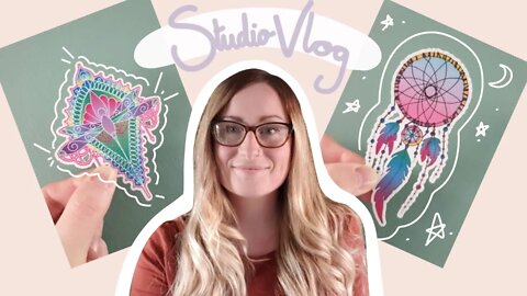 Studio Vlog | Updating Stickers and a Shop Update