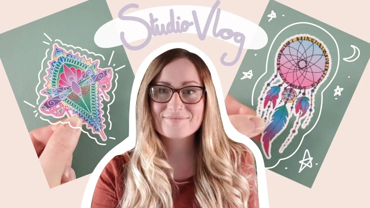 Studio Vlog | Updating Stickers and a Shop Update