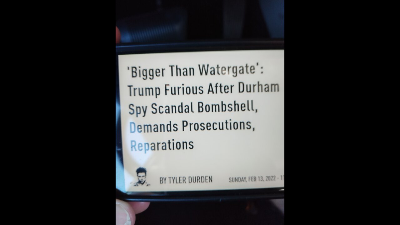 Hillary is going down Durham coming for all of them over spying on Trump.
