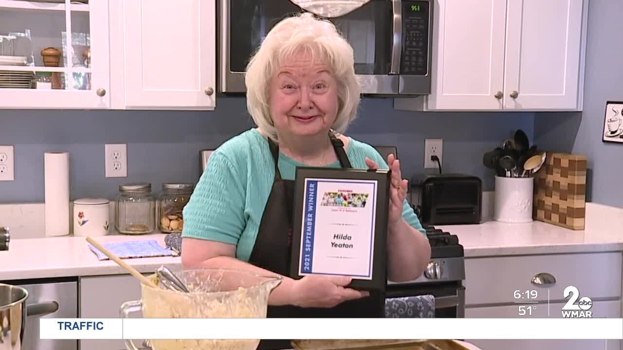 Hilda Yeaton bakes cookies, bars each week for a group of night nurses at Shock Trauma