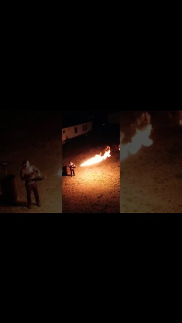 Vulcan V9-E flamethrower - Full video coming soon! #shorts