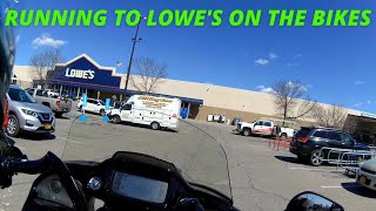 RUNNING TO LOWE'S ON THE BIKES TO GET A TOOL