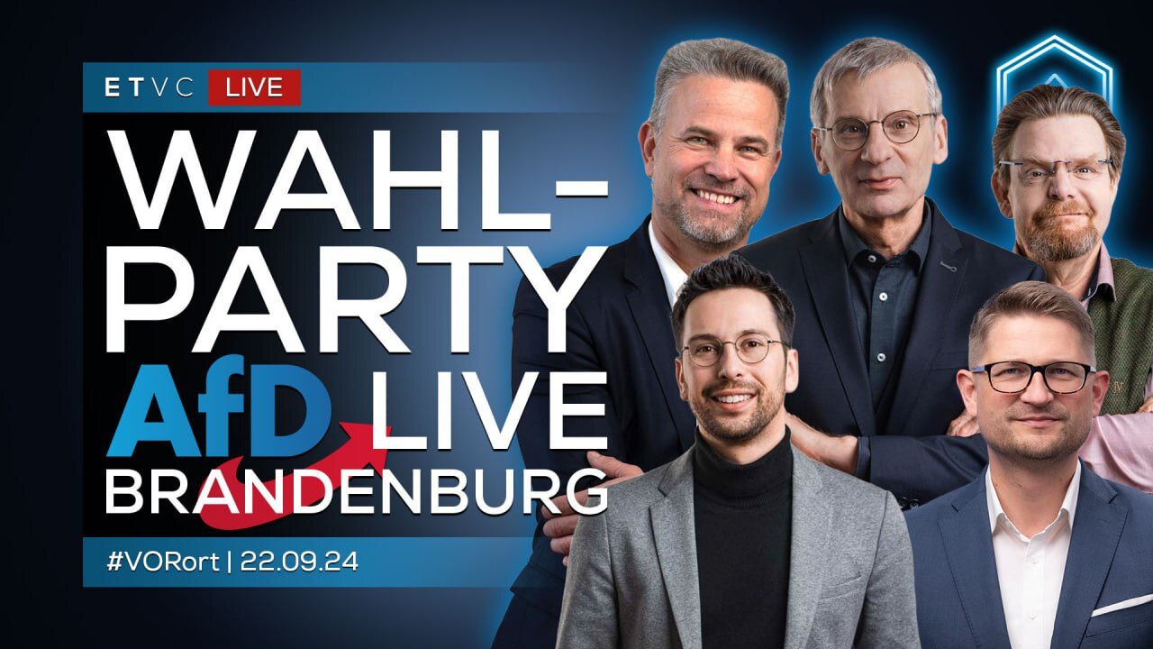 🟥 LIVE | AfD WAHLPARTY - LIVE! | Ab 17 Uhr! | #Brandenburg