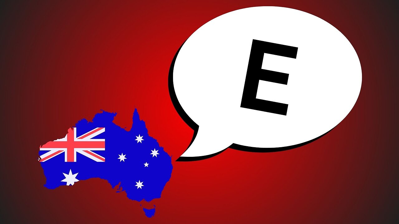 How Australians pronounce the letter 'E'. English Alphabet.