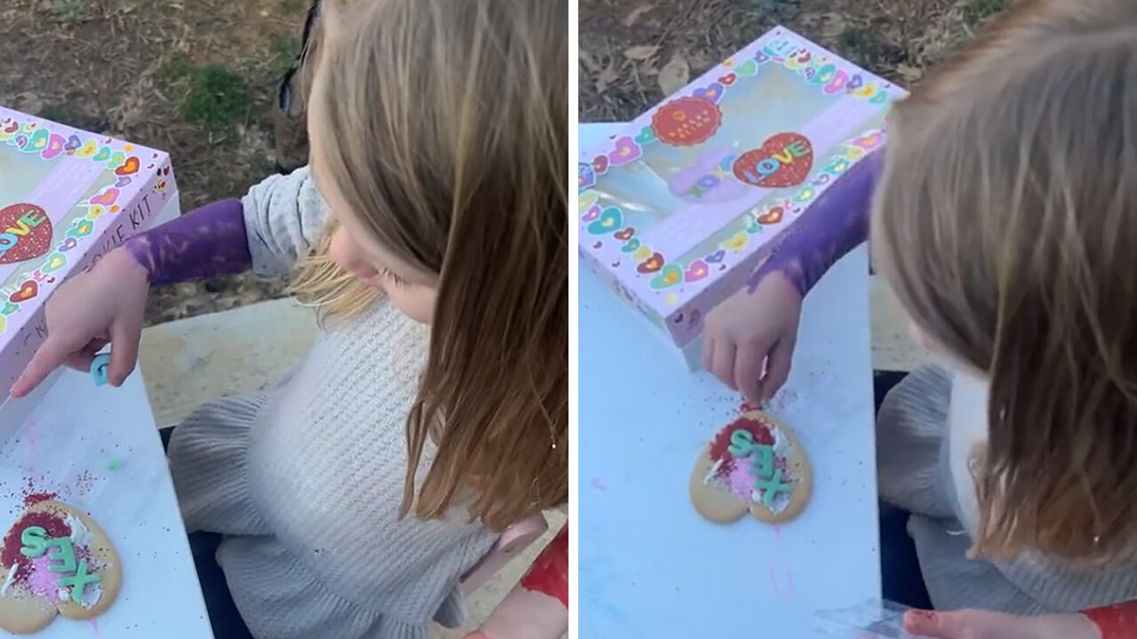 Little girl hilariously misspells the word 'love'