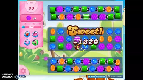 Candy Crush Level 883 Audio Talkthrough, 2 Stars 0 Boosters