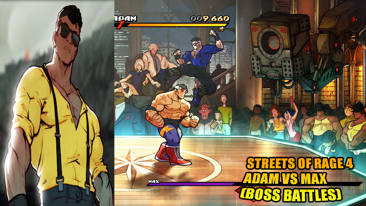 Streets Of Rage 4: Adam Vs Max (Boss Battle)