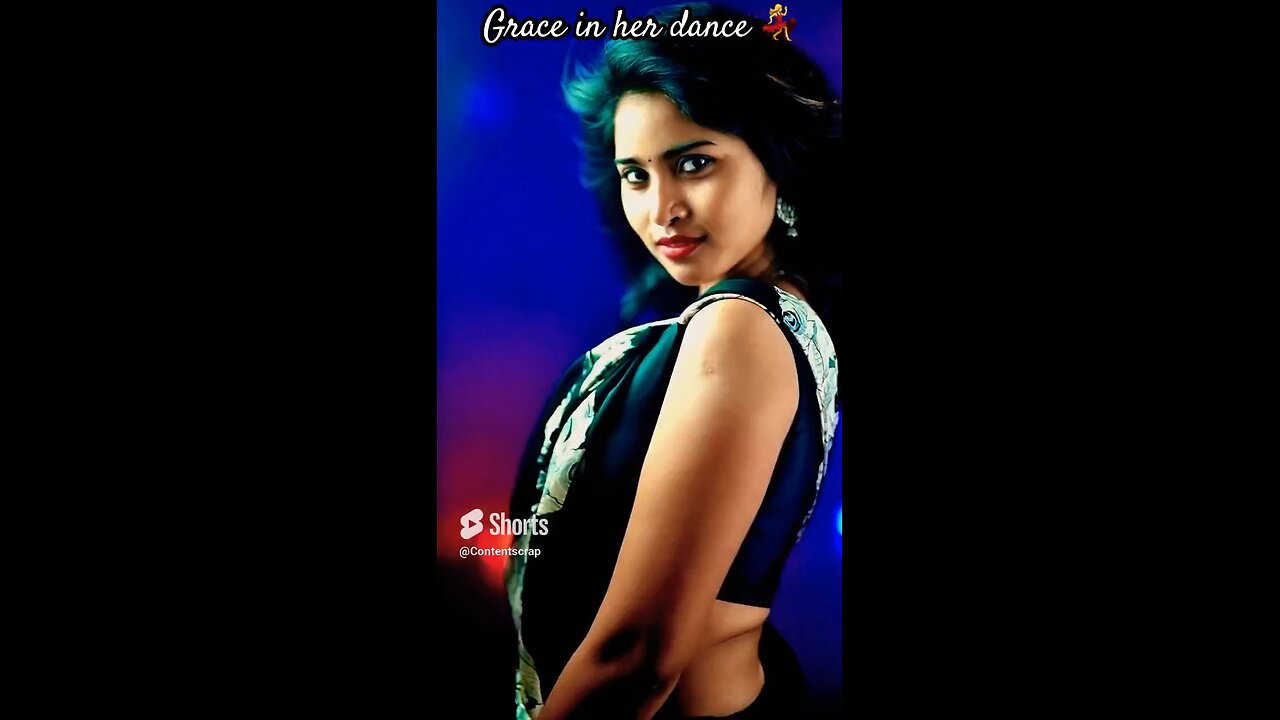 Sexy hot black saree sleeveless blouse dance