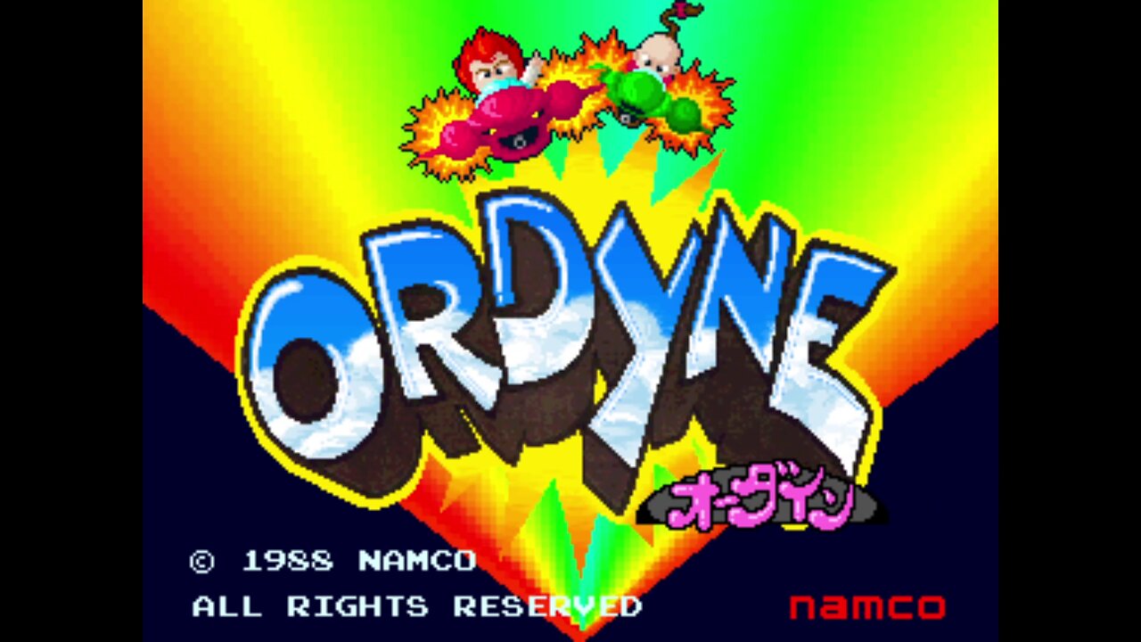 Ordyne Arcade Game, Namco 1988, longplay