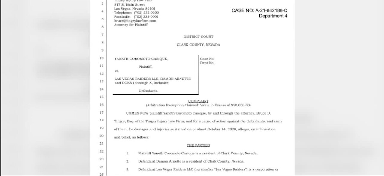 Las Vegas woman suing Raiders Damon Arnette over hit-and-run crash