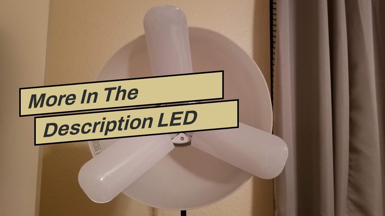 More In The Description LED Garage Lights, 2 Pack Deformable Triple Glow 4500LM Garage Light 45...