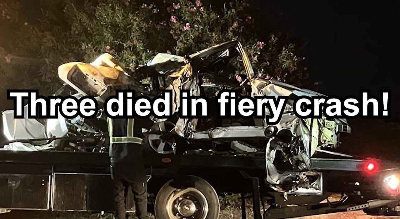 Three died in fiery crash!