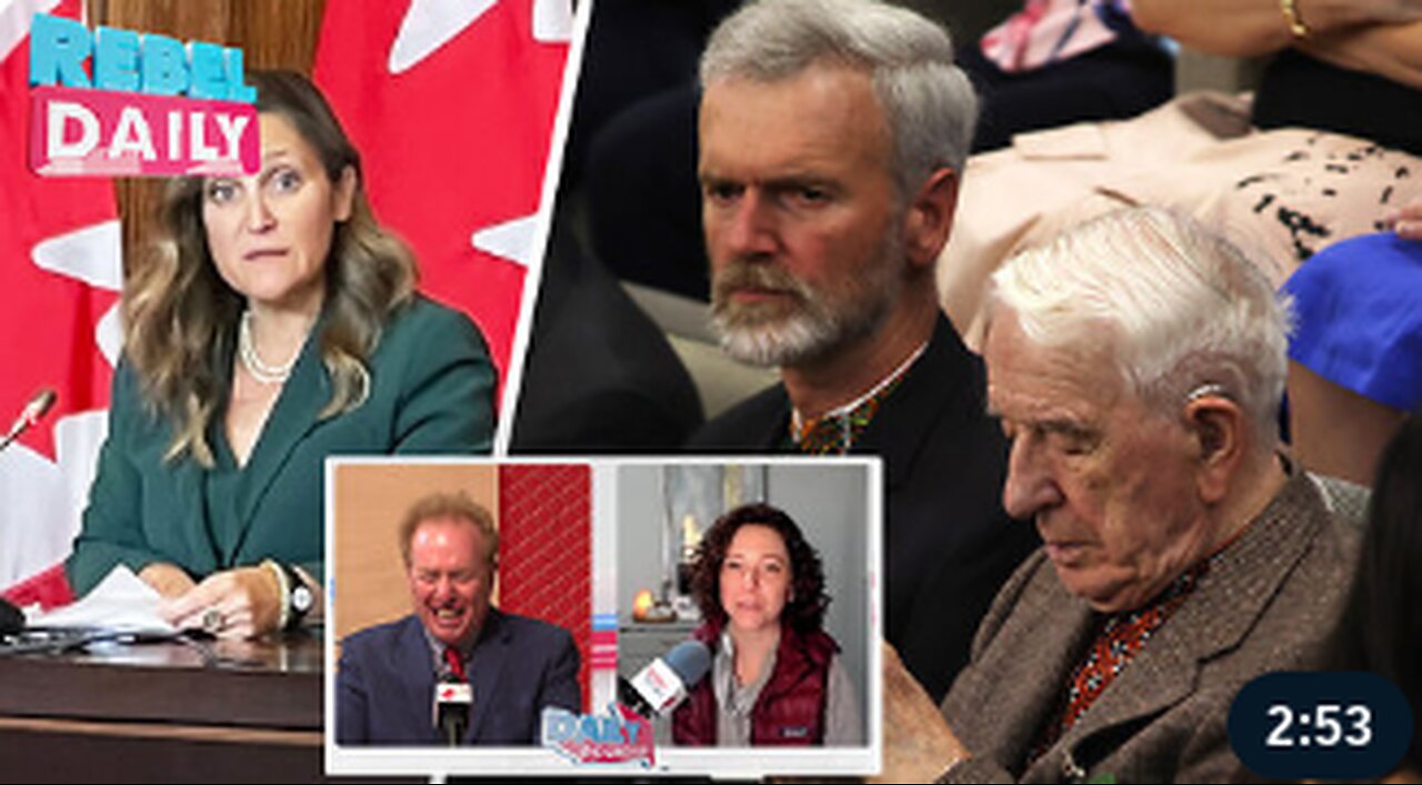 Media outlet GRILLS Freeland about having a Nazi in Parliament, says ‘resignations are in order’