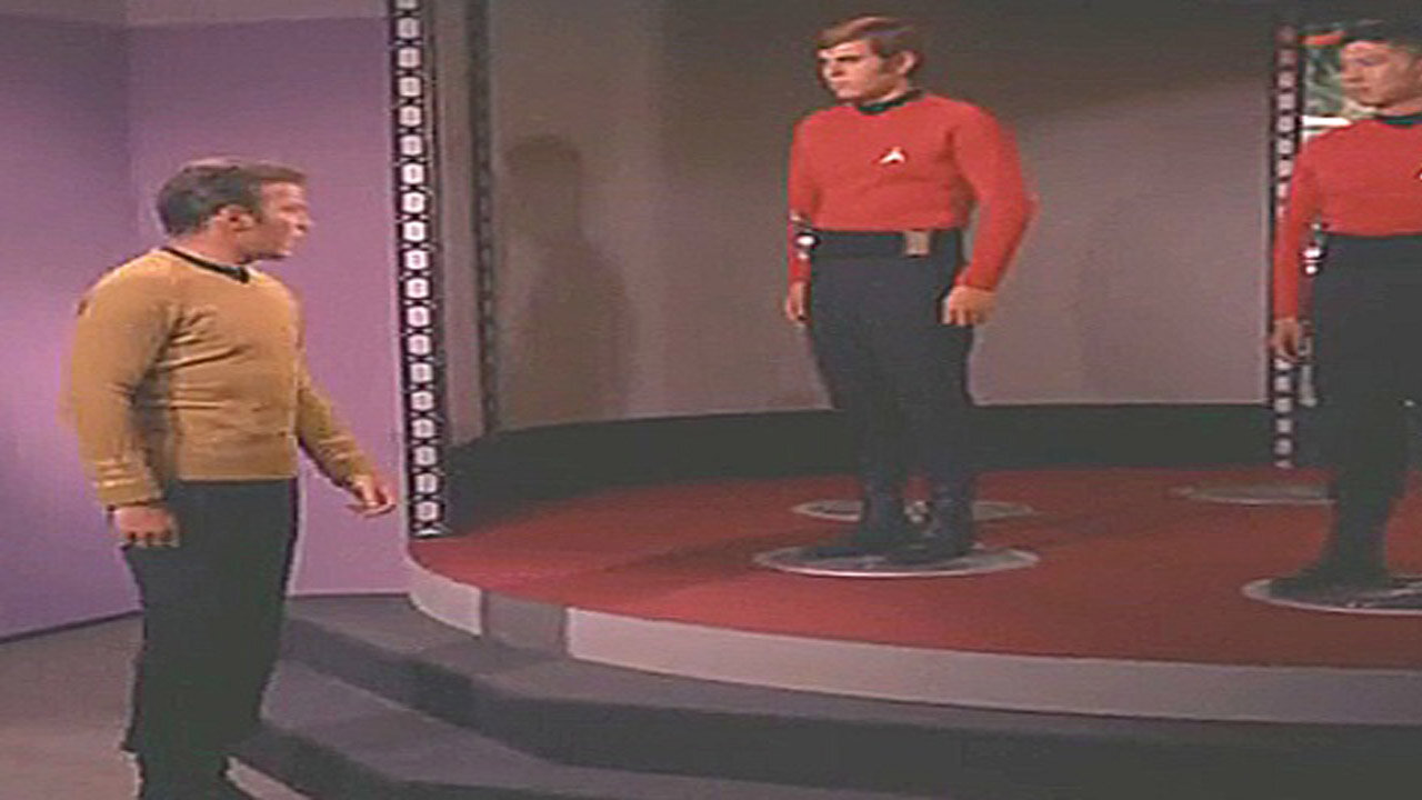 Captain Kirk beams two security guards nowhere - Star Trek