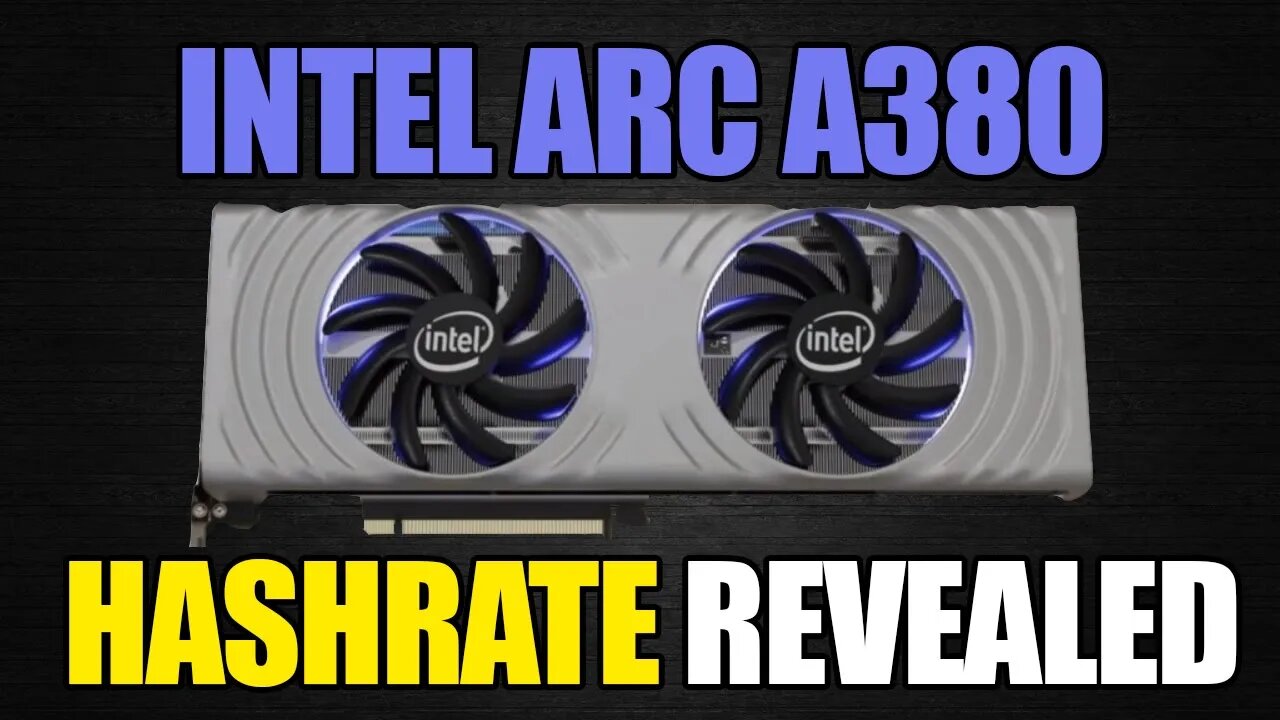 INTEL ARC A380 MINER/HASHRATES ARE HERE!!!