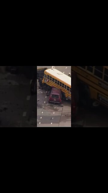 Accident involving school bus in Boulder CO #shorts -#boulder #accident