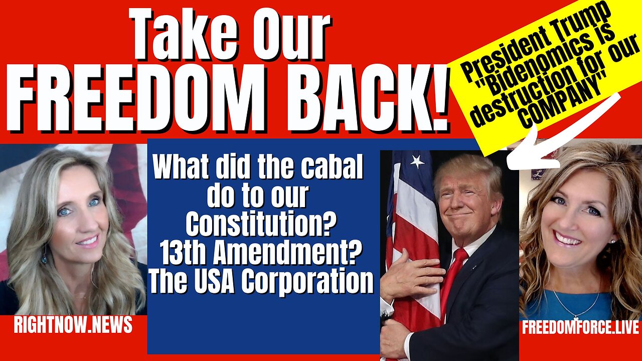 Take our Freedom Back! Cabal stole our Constitution & 13th Amendment! 7-2-23