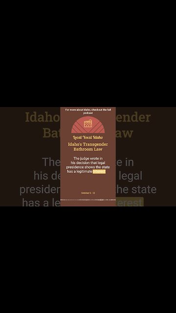 Idaho's Transgender Bathroom Law