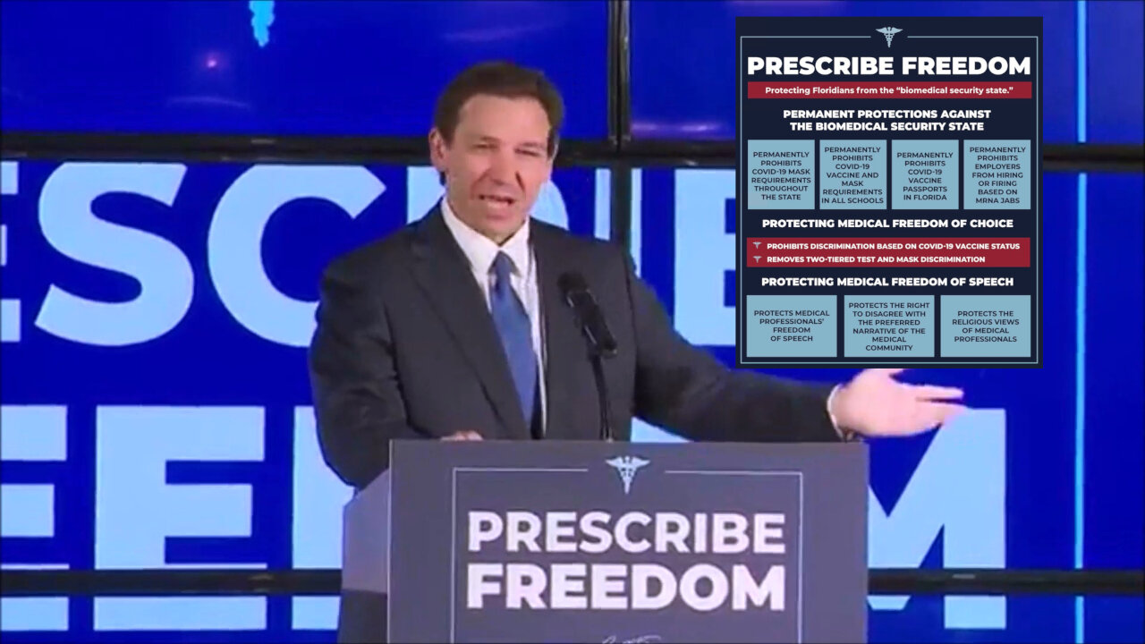 Ron DeSantis' PRESCRIBE FREEDOM Bill - Keep it voluntary!