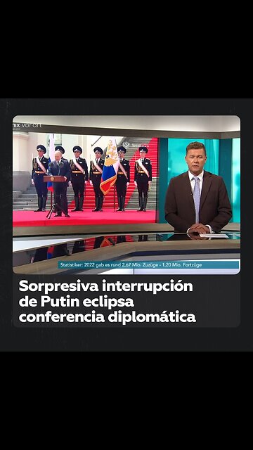 Interrupción inesperada: Putin toma protagonismo en discurso sorpresa