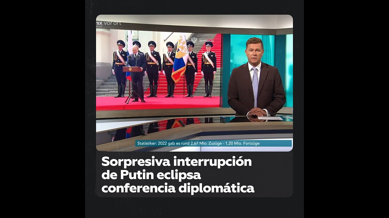 Interrupción inesperada: Putin toma protagonismo en discurso sorpresa