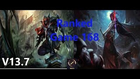 Ranked Game 168 Zed Vs Yone Mid League Of Legends V13.7