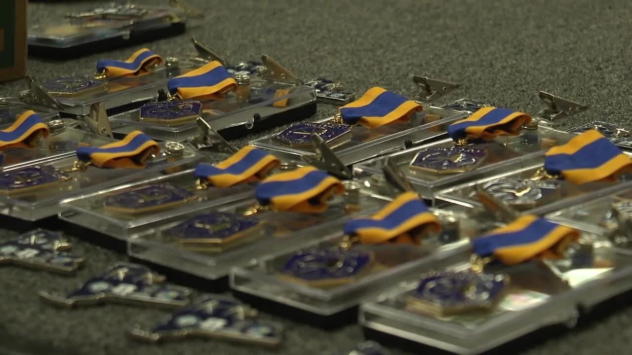 Airmen of the 107th Attack General Purpose team awarded for their service during the historic blizzard