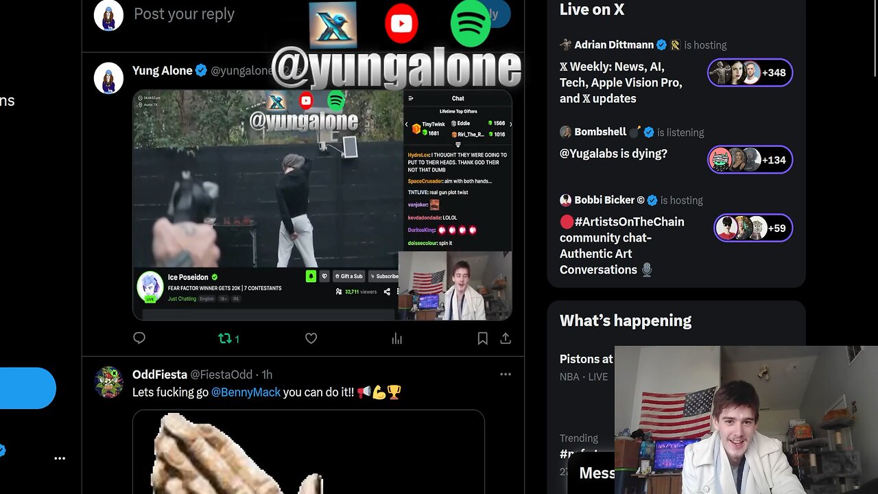 Now this is Fear Factor on ICE Poseidon Kick Fear Factor Live Stream