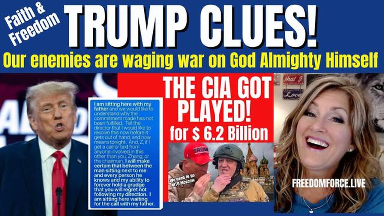 TRUMP CLUES FAITH & FREEDOM! WAGNER $6.2 BILLION, BIDEN TEXT 6-25-23 - TRUMP NEWS