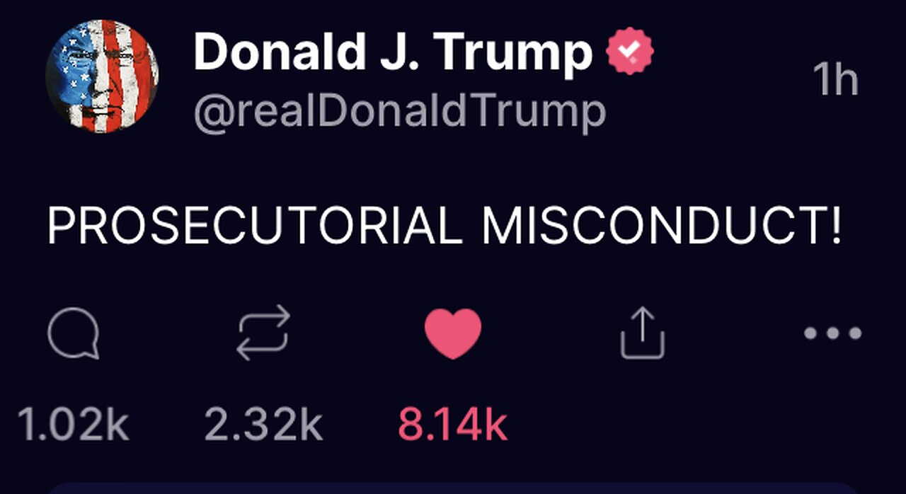 Prosecutorial misconduct! Trump on TruthSocial