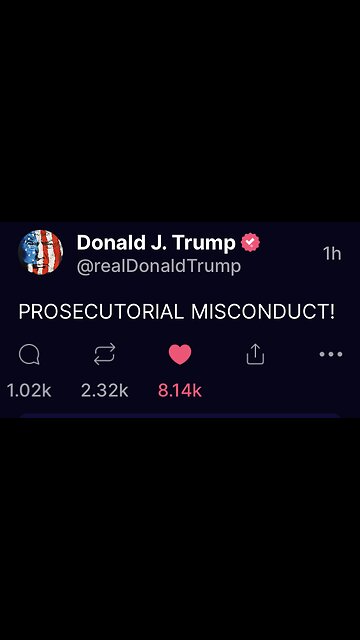 Prosecutorial misconduct! Trump on TruthSocial