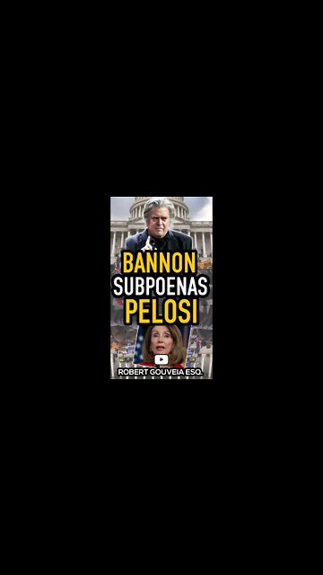 #Bannon Subpoenas #Pelosi #Shorts