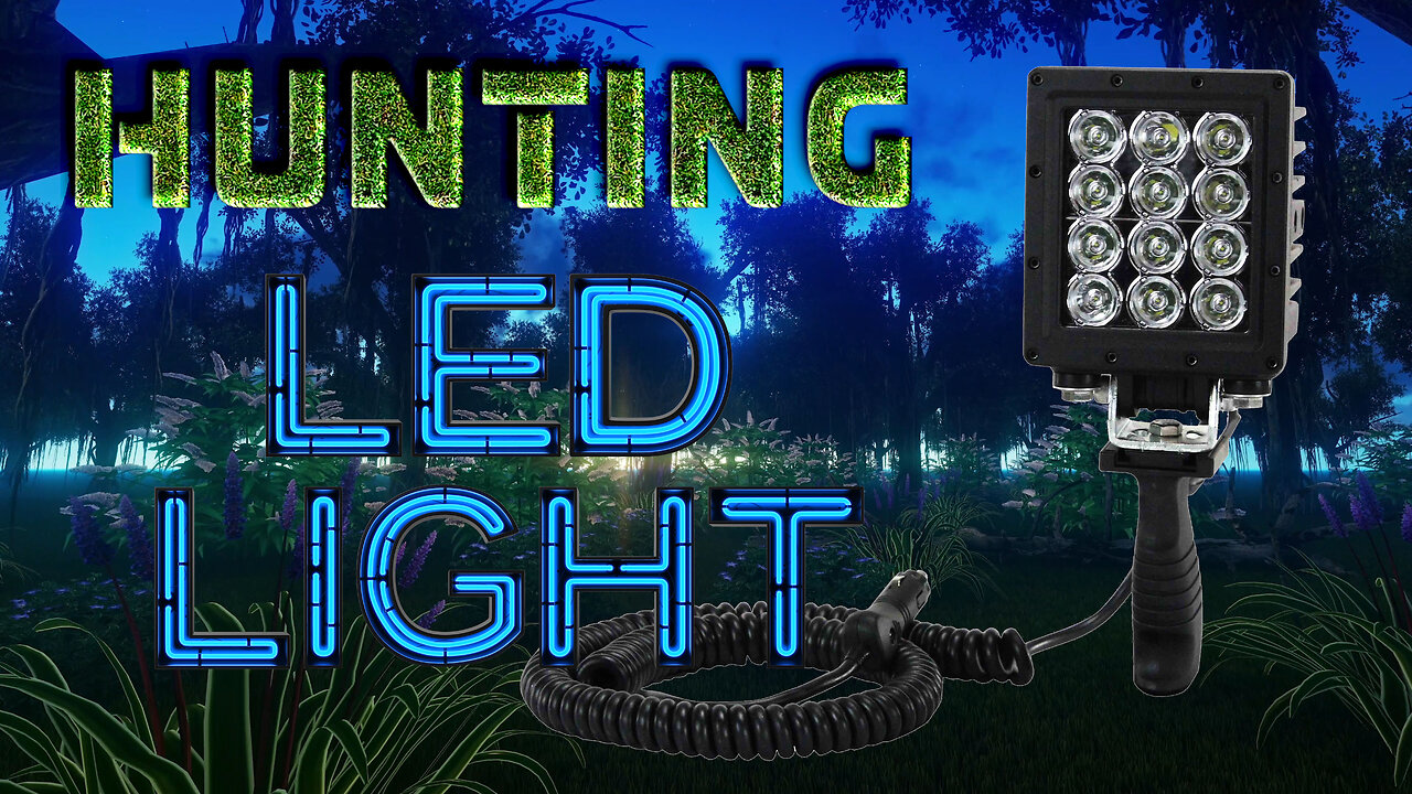 LED Handheld Camping and Hunting Spotlight - 5556 Lumens High Intensity