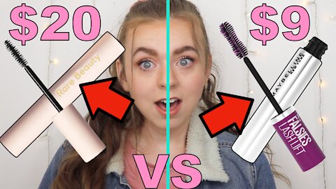 Rare Beauty Perfect Strokes Universal Mascara VS Maybelline the Falsies Lash Lift Mascara!