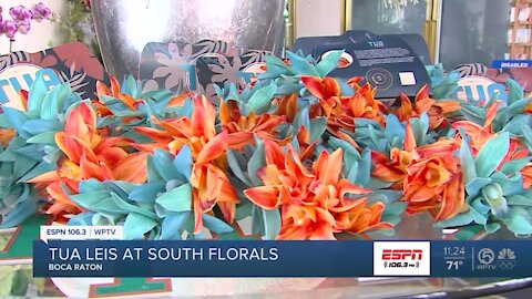 Tua Leis making their way to fans across South Florida