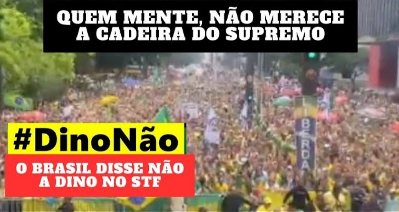 Manifestação contra Dino no Supremo lota Paulista e leva milhares de pessoas as ruas