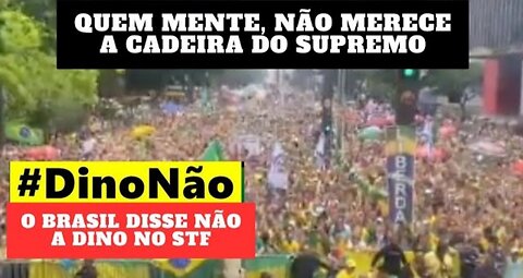 Manifestação contra Dino no Supremo lota Paulista e leva milhares de pessoas as ruas