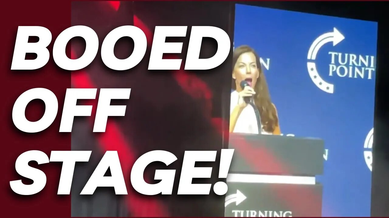 Arizona Secretary of State Candidate Who destroyed the Election Integrity Bill Gets BOOED Off Stage!