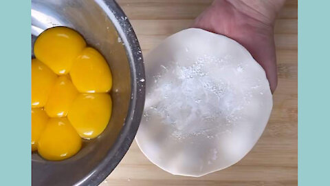 Challenge a dough wrapper with 8 egg yolks, see if you can succeed