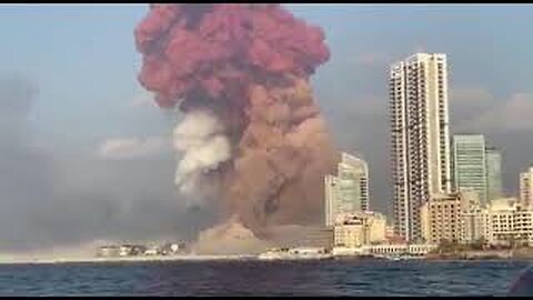 August 4 2020 Beirut port explosion compilation