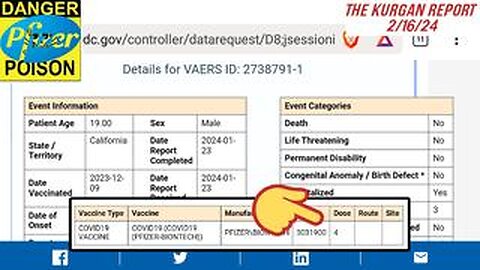 VAERS: 19YR OLD GETS 4 DOSES AND HEART PROBLEMS. NEEDS GUIDANCE ON FUTURE SHOTS! 🤯