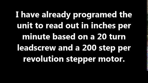 The last power feed installment.